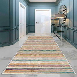Conceptum Alfombra 100 x 400 cm Multicolor con Impresión 3D